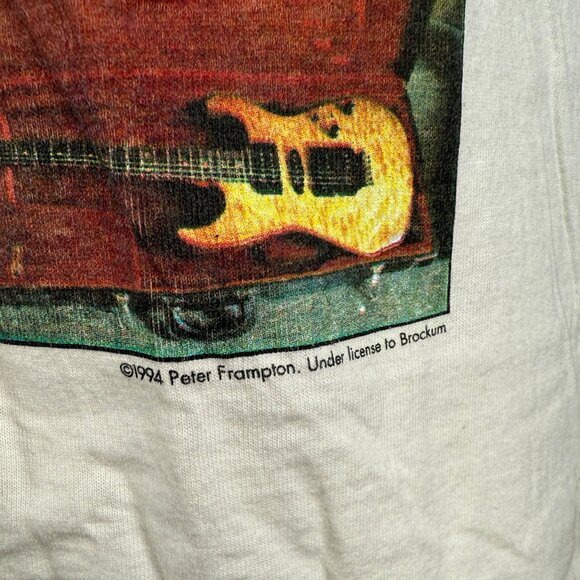 Peter Frampton 1994 World Tour T-Shirt White Single Stitch Vintage Concert Tee S - Picture 7 of 12